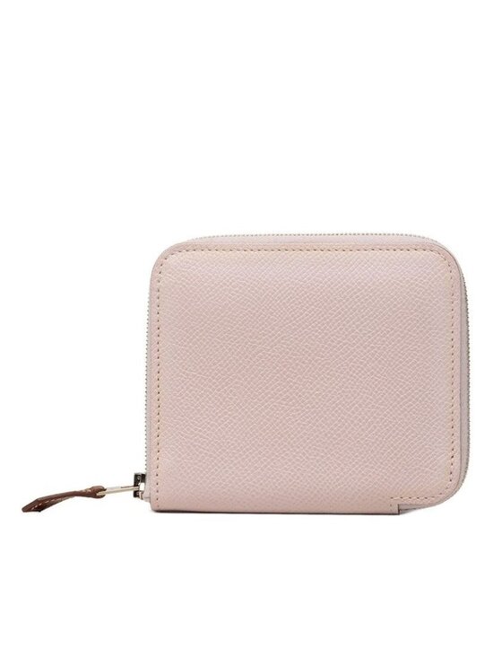 Hermes Handbags - ★SOLD★ Hermes Azap Silk in Compact Coin Case Wallet Mauveper Pink Veau